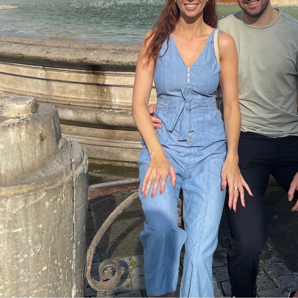 Zara Denim Jumpsuit
